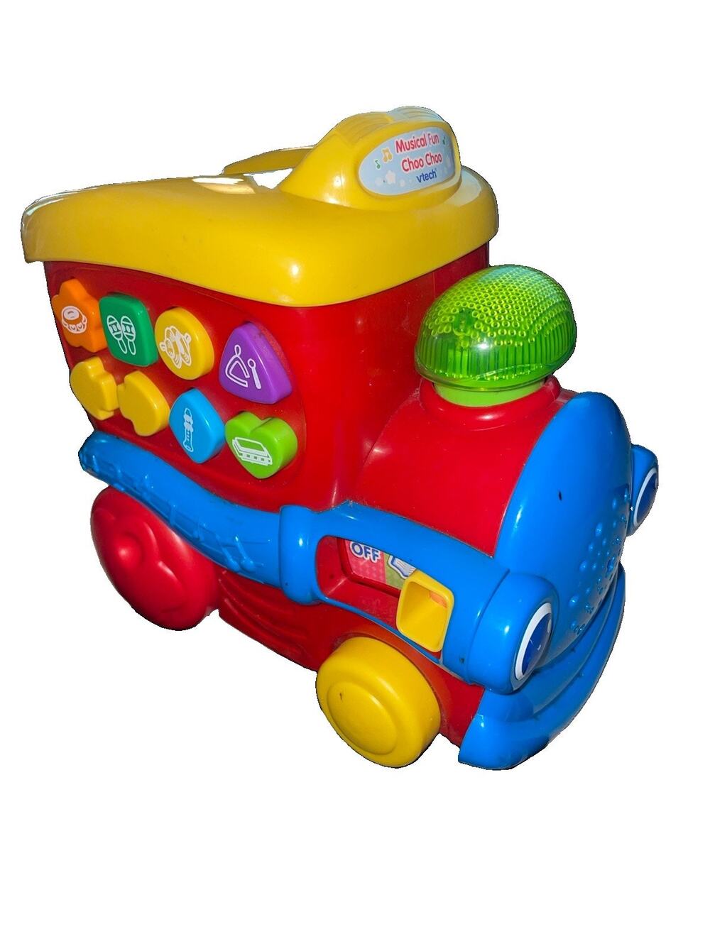 Vtech Musical Fun Choo Choo Train Engine Tested Works Plays Music Talks Lights